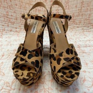 Steve Madden Leopard Wedges